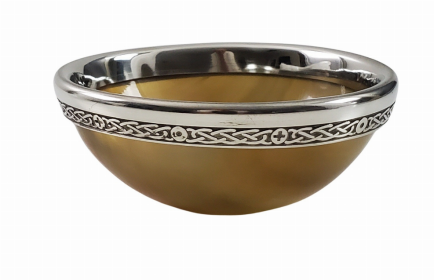 Child's Bowl 4" Bone/English Pewter