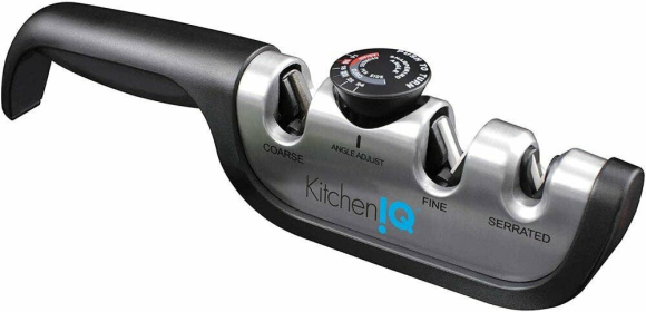 Smith's KitchenIQ Angle Adjust Adjustable Manual Knife Sharpener