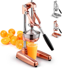 Premium Citrus Juicer - Manual Citrus Press and Orange Squeezer (Color: GLD)